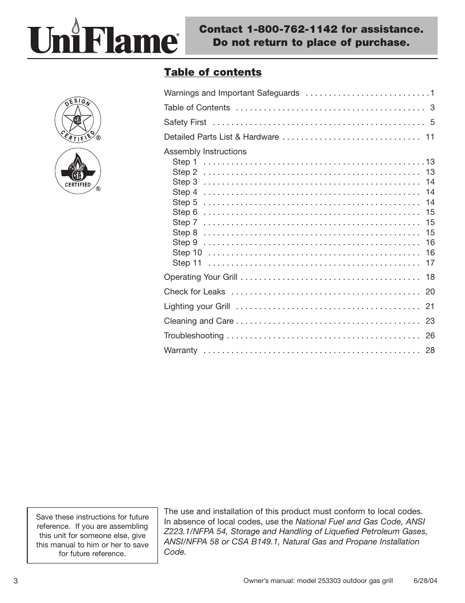 Blue Rhino 253303 User Manual | Page 4 / 32