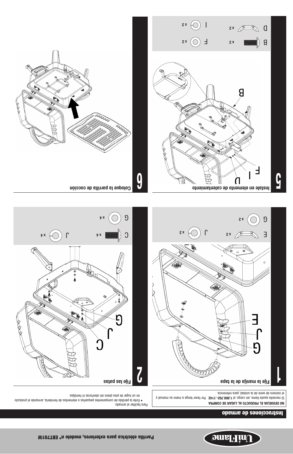 Blue Rhino Electric Grill EBT701W User Manual | Page 13 / 16