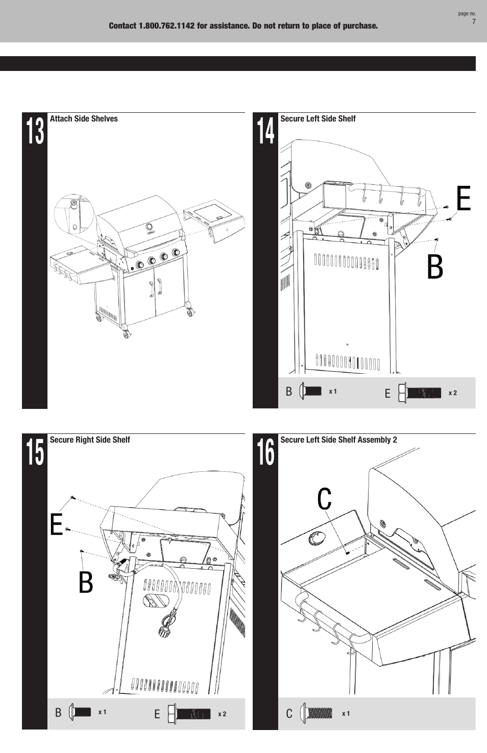 Blue Rhino GBC850W-C User Manual | Page 7 / 28