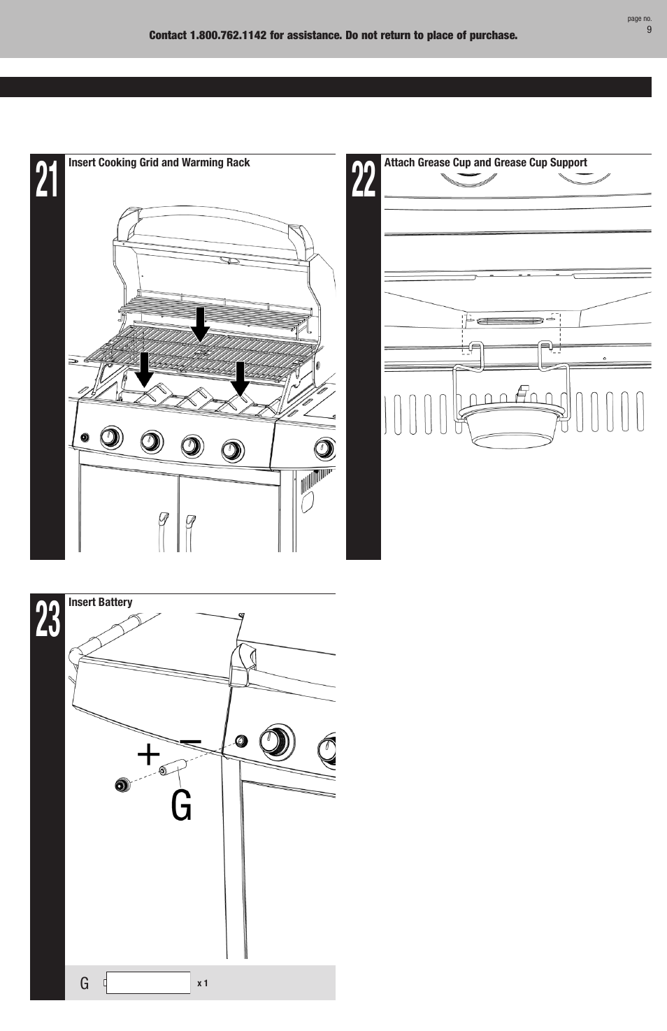 Blue Rhino GBC850W-C User Manual | Page 9 / 28