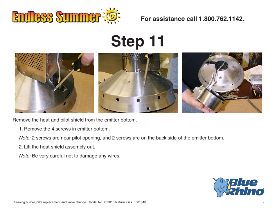 Step 11 | Blue Rhino ENDLESS SUMMER 233010 User Manual | Page 10 / 27