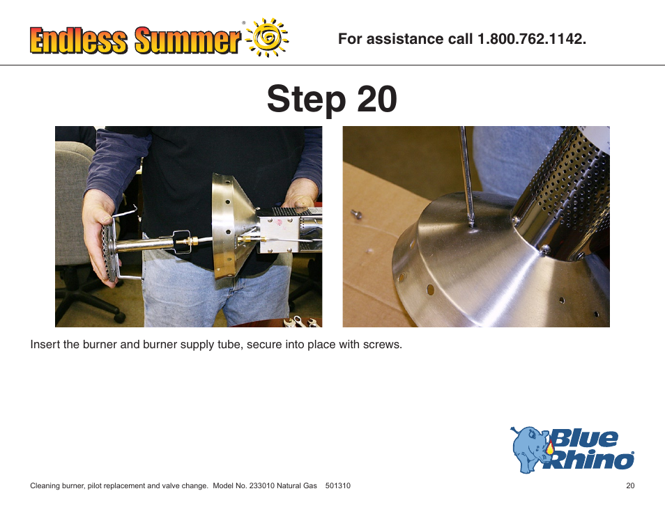 Step 20 | Blue Rhino ENDLESS SUMMER 233010 User Manual | Page 21 / 27