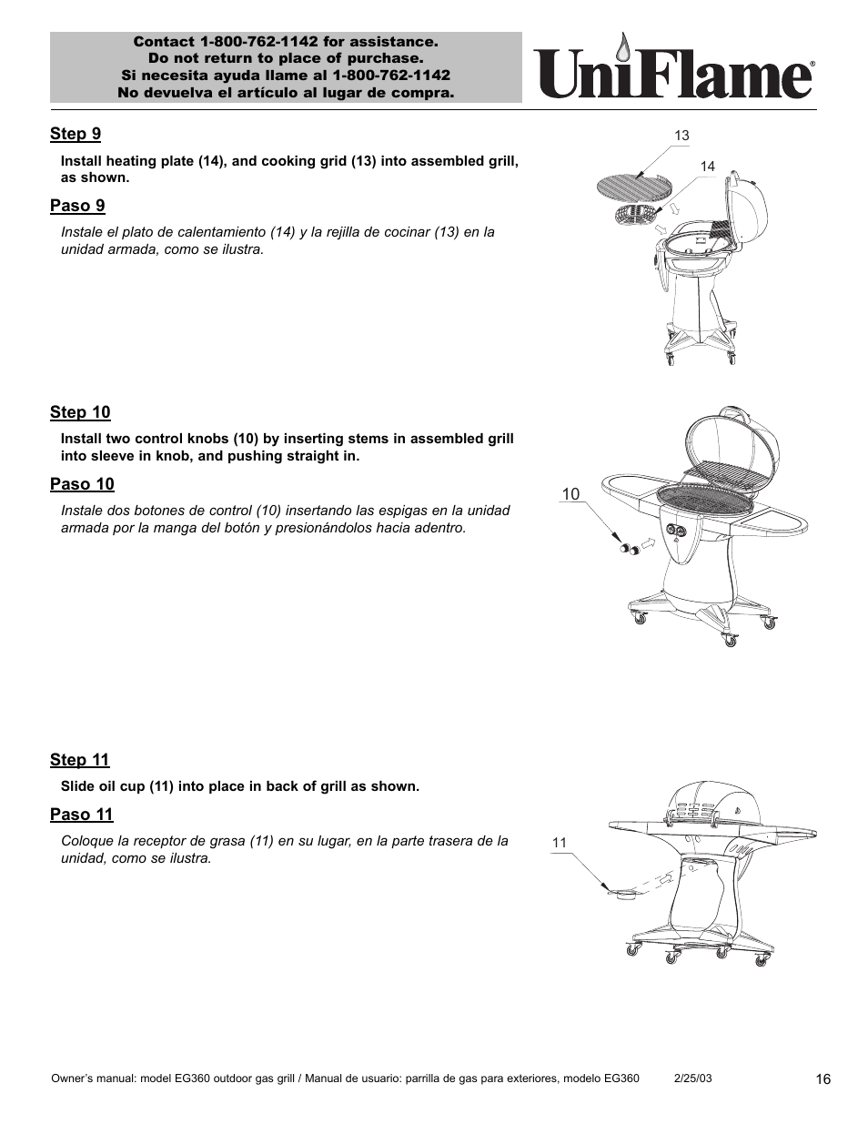 Blue Rhino EG360 User Manual | Page 17 / 40