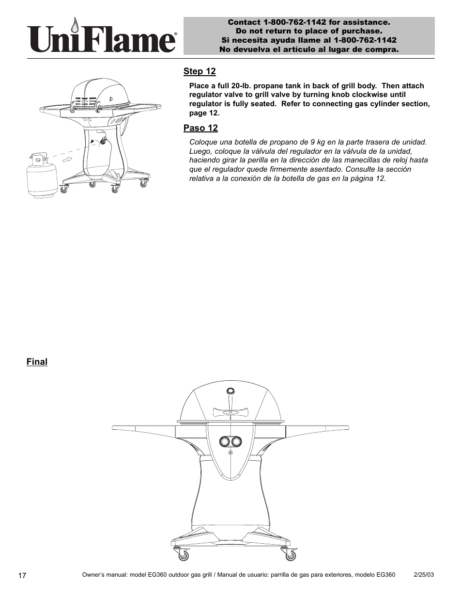 Blue Rhino EG360 User Manual | Page 18 / 40