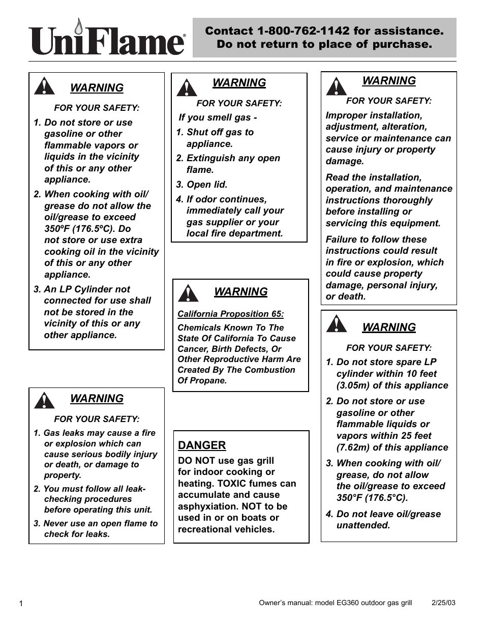 Blue Rhino EG360 User Manual | Page 2 / 40