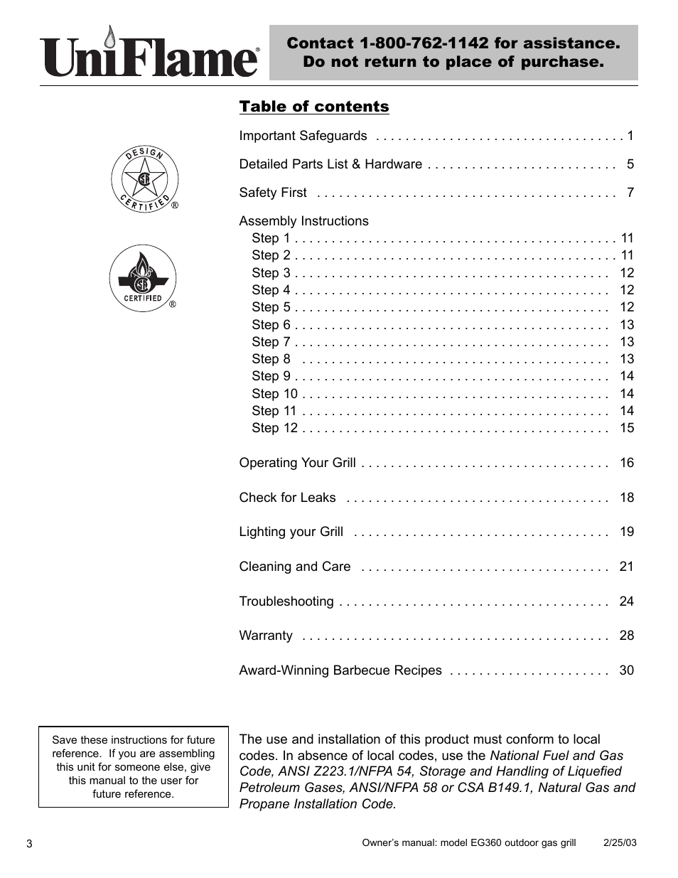 Blue Rhino EG360 User Manual | Page 4 / 40