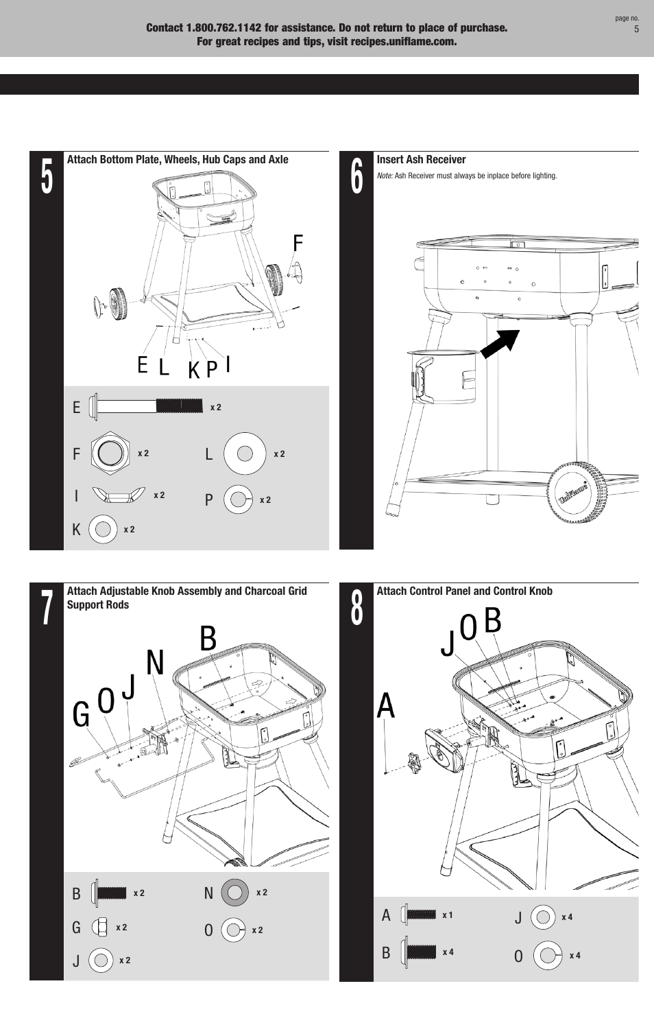Blue Rhino CBC930W User Manual | Page 5 / 16