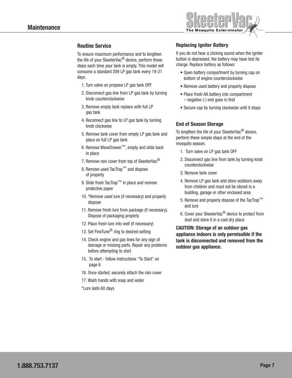 Maintenance, Model | Blue Rhino CPSV002704 User Manual | Page 9 / 16