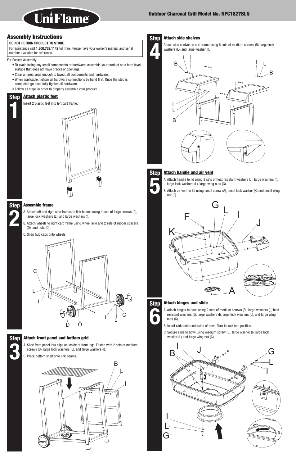 Blue Rhino NPC1827BLN User Manual | Page 4 / 12