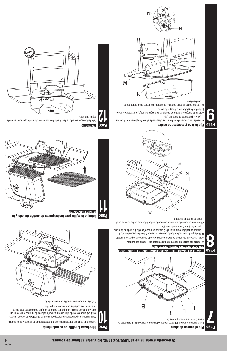 Ek h j a, Paso | Blue Rhino NPC1827BLN User Manual | Page 8 / 12