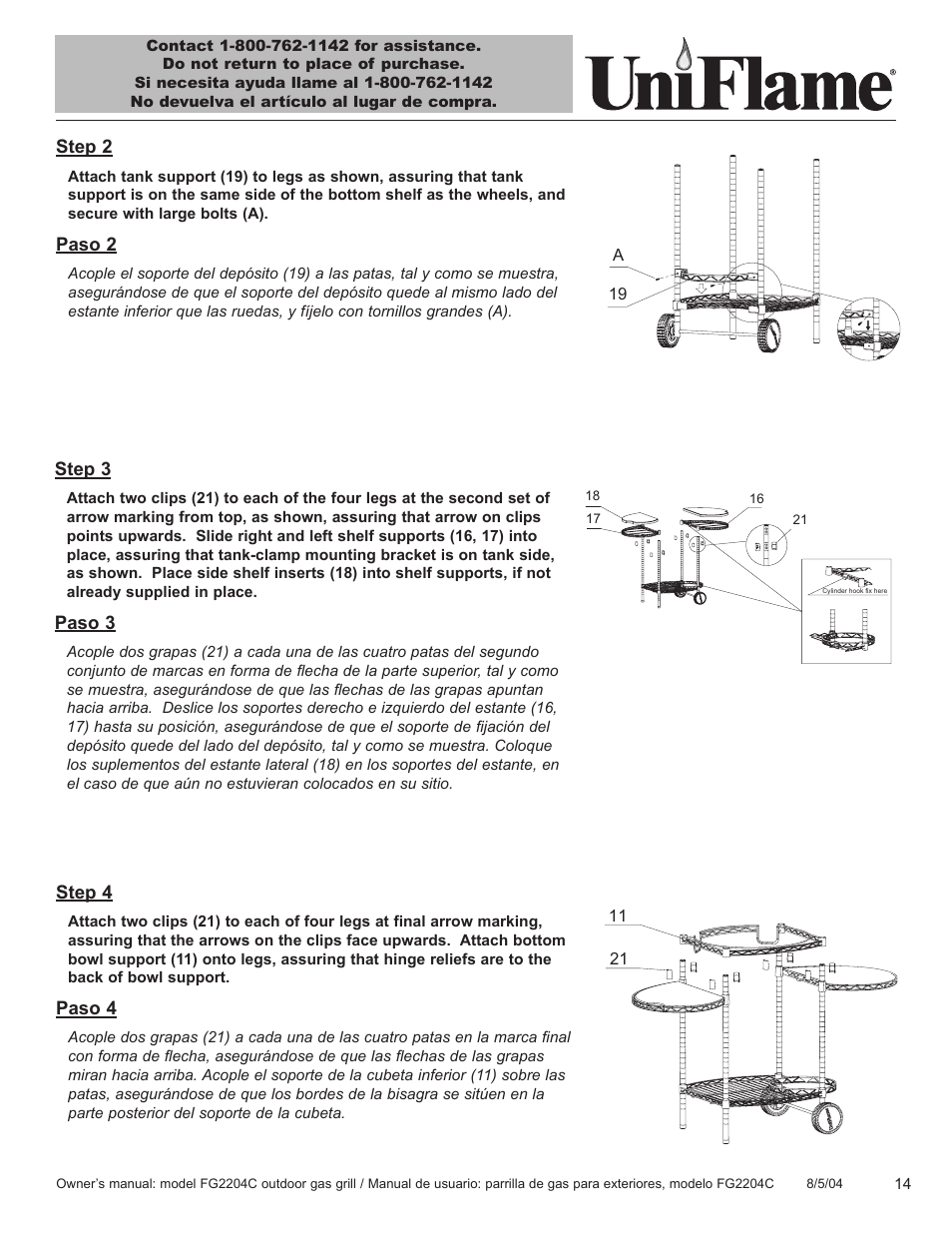 Blue Rhino FG2204C User Manual | Page 15 / 40