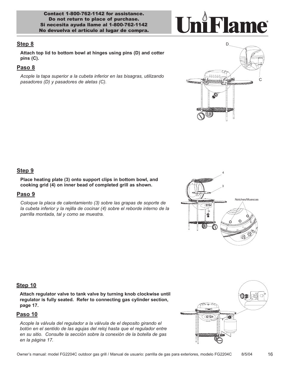 Blue Rhino FG2204C User Manual | Page 17 / 40