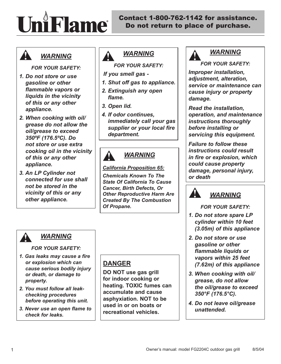 Blue Rhino FG2204C User Manual | Page 2 / 40