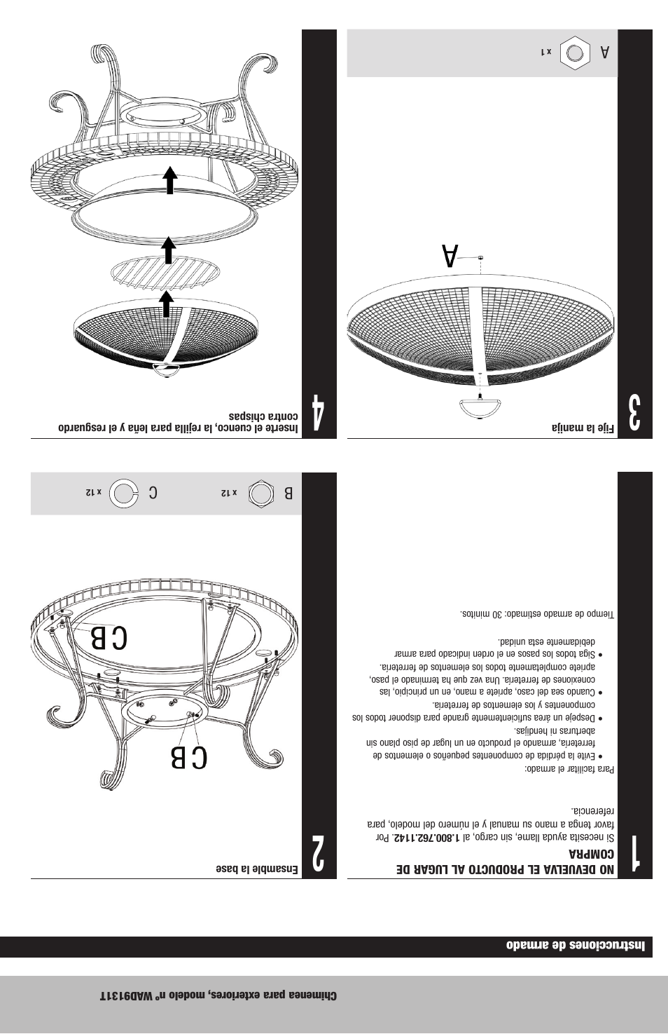 Blue Rhino WAD9131T User Manual | Page 9 / 12