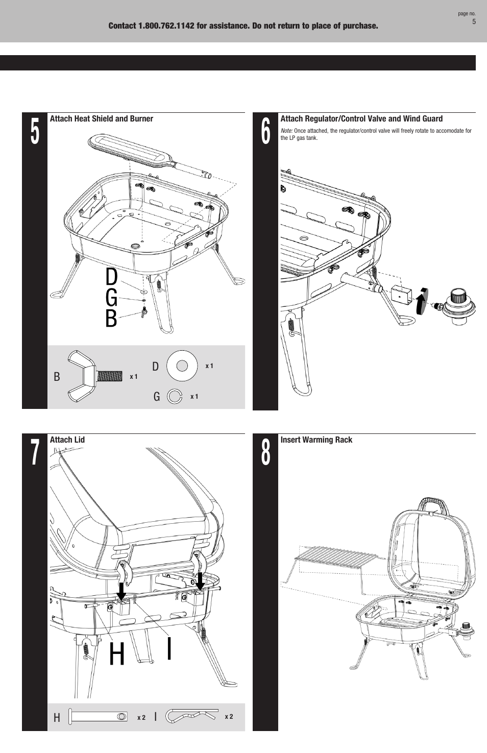 Blue Rhino gbt806t User Manual | Page 5 / 16