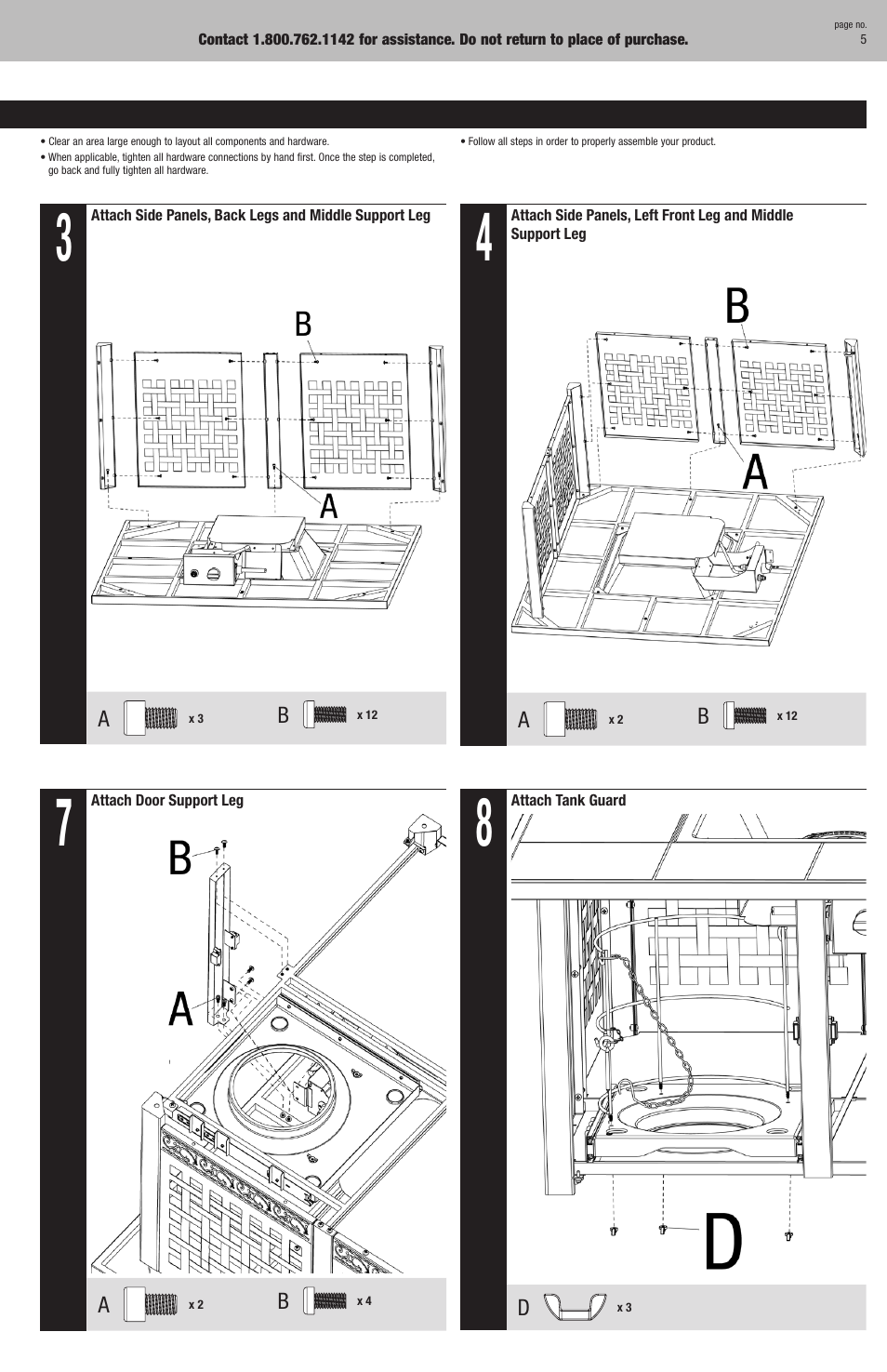 Blue Rhino GAD700SP User Manual | Page 5 / 12