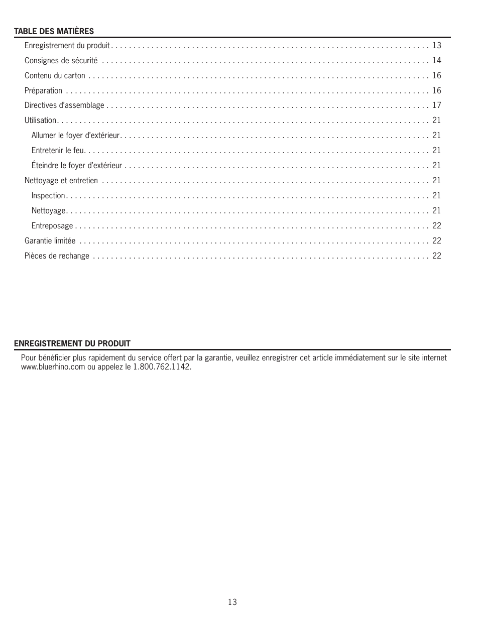 Blue Rhino WAD8160L User Manual | Page 13 / 36