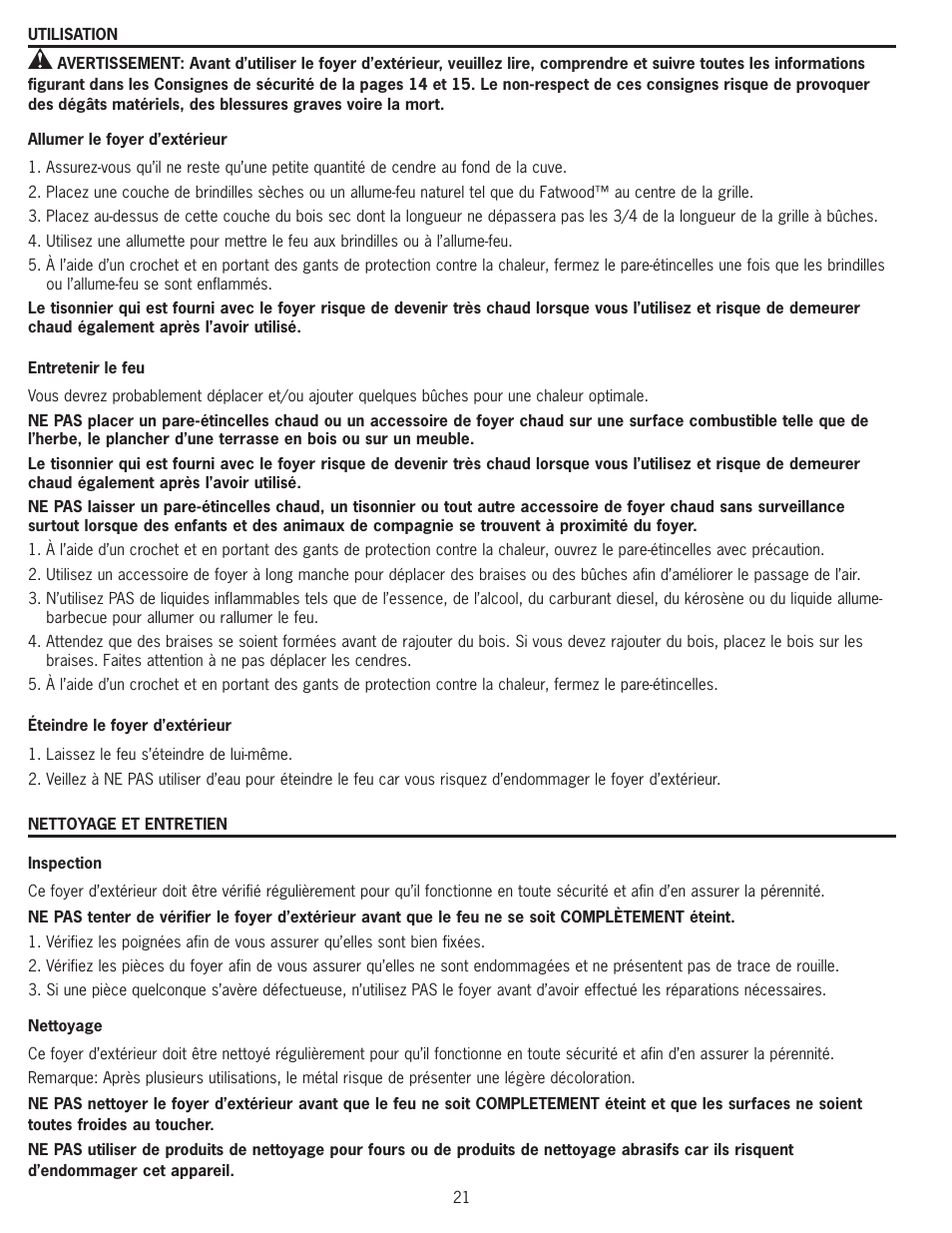 Blue Rhino WAD8160L User Manual | Page 21 / 36