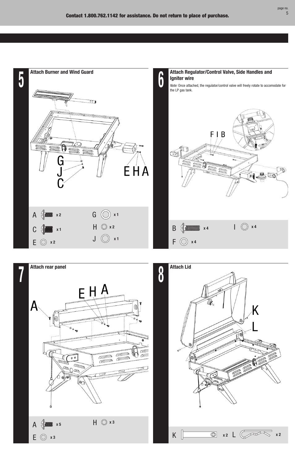 Blue Rhino HBT822WA User Manual | Page 5 / 20