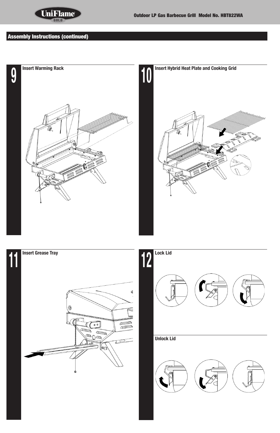 Blue Rhino HBT822WA User Manual | Page 6 / 20