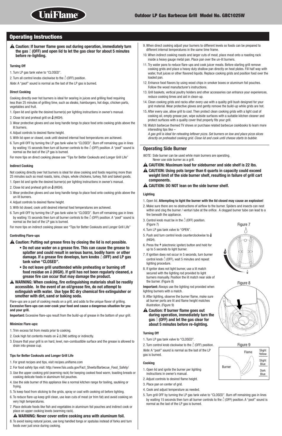 Operating instructions | Blue Rhino GBC1025W User Manual | Page 10 / 28