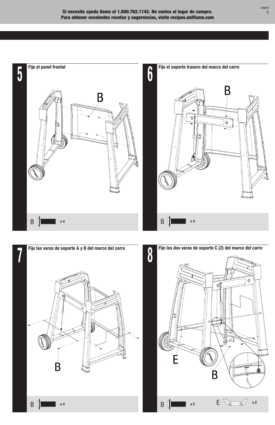 Blue Rhino GBC1025W User Manual | Page 19 / 28