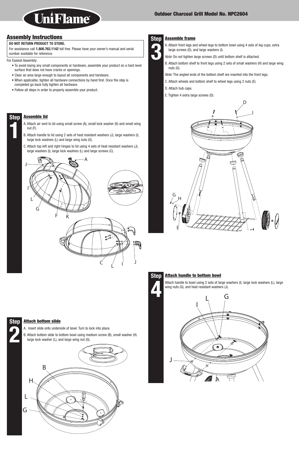 Jl i g | Blue Rhino NPC2604 User Manual | Page 4 / 12