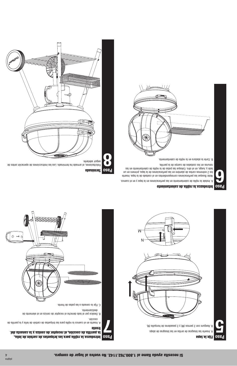 Paso | Blue Rhino NPC2604 User Manual | Page 8 / 12