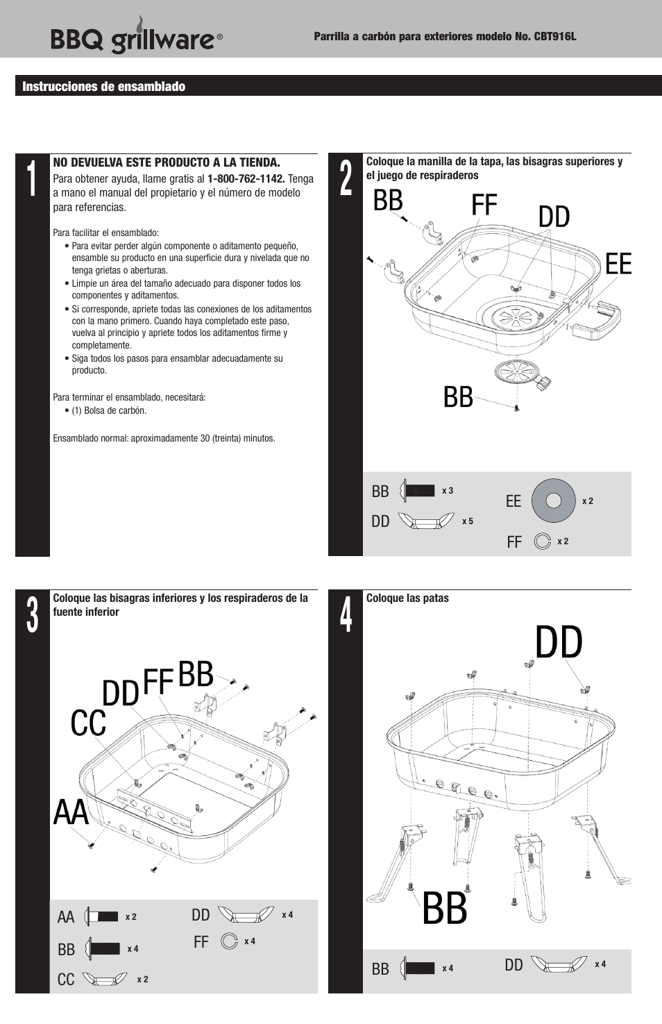 Blue Rhino CBT916L User Manual | Page 10 / 16