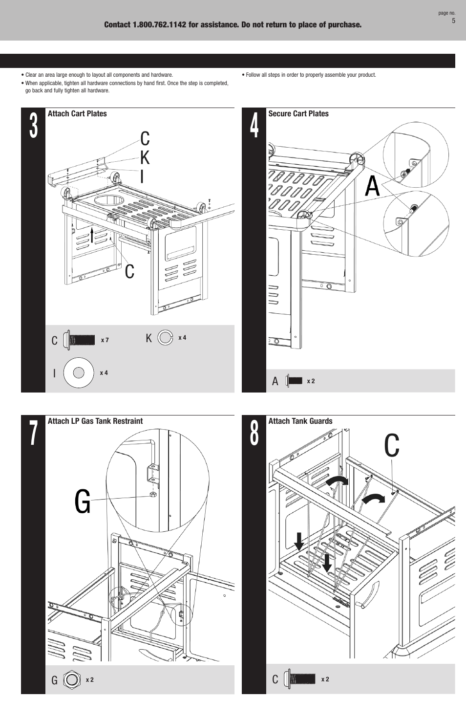 Blue Rhino GBC772W-C User Manual | Page 5 / 24