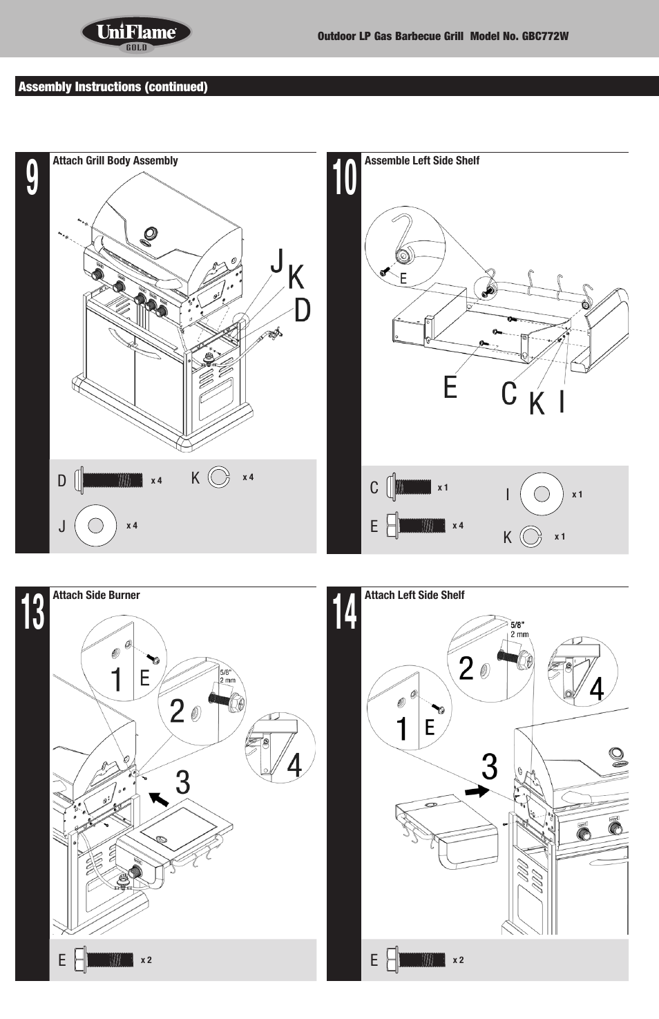 Blue Rhino GBC772W-C User Manual | Page 6 / 24