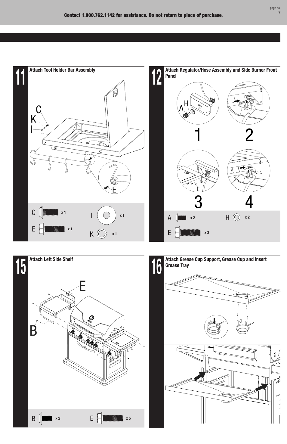 Blue Rhino GBC772W-C User Manual | Page 7 / 24