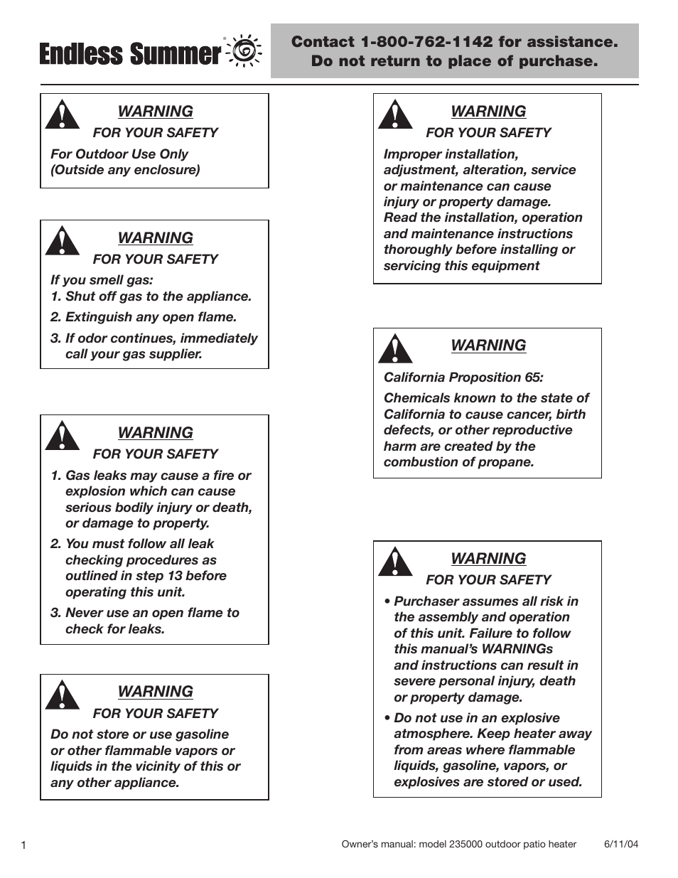 Blue Rhino 235000 User Manual | Page 2 / 42