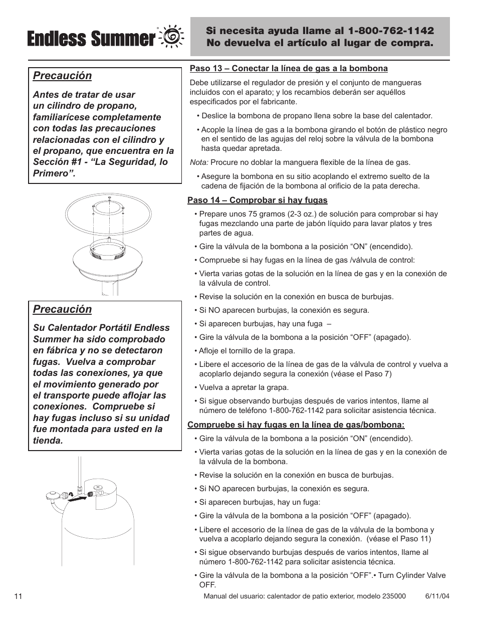 Precaución | Blue Rhino 235000 User Manual | Page 32 / 42