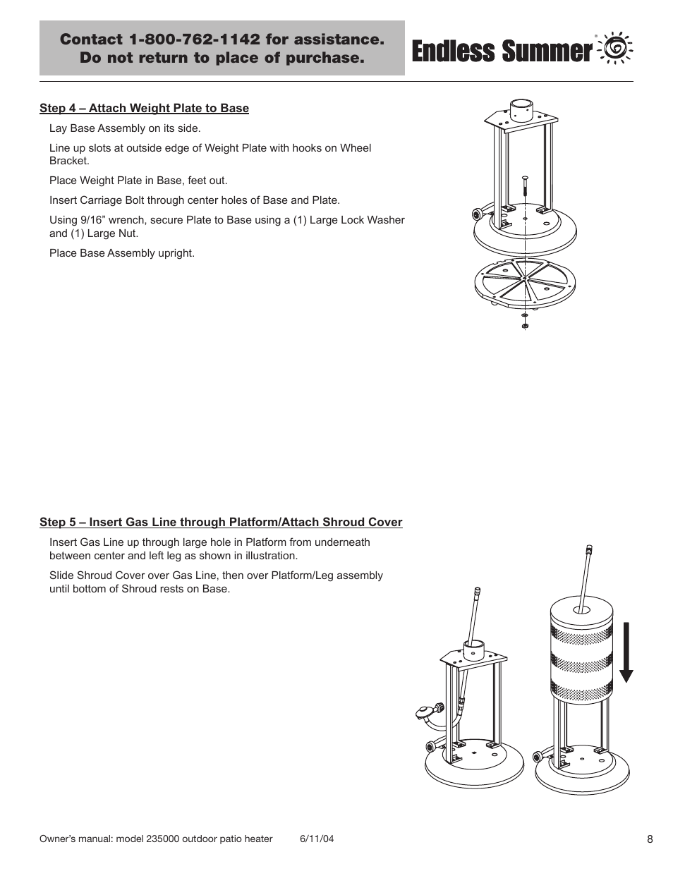 Blue Rhino 235000 User Manual | Page 9 / 42