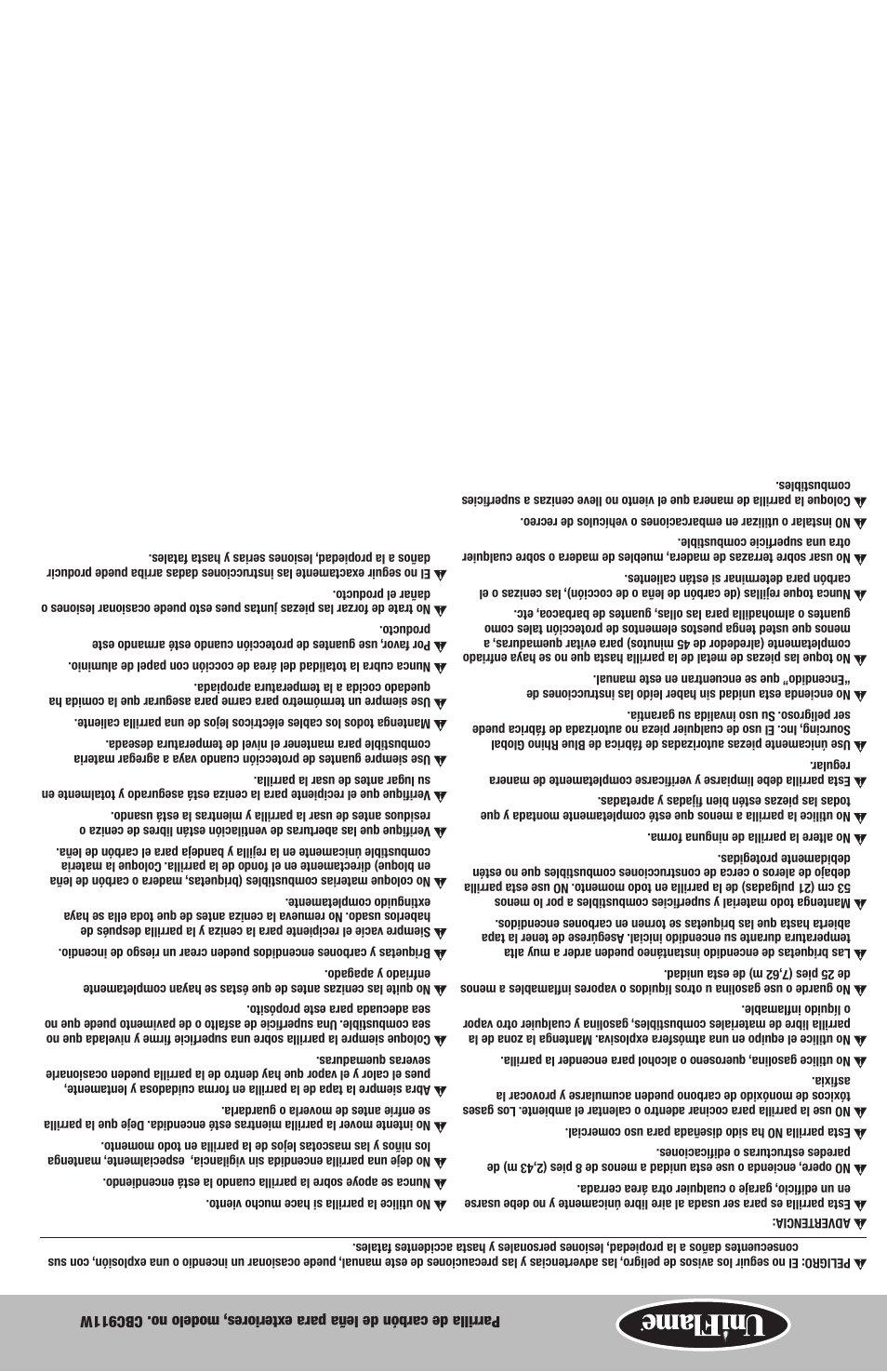 Blue Rhino CBC911W User Manual | Page 15 / 16