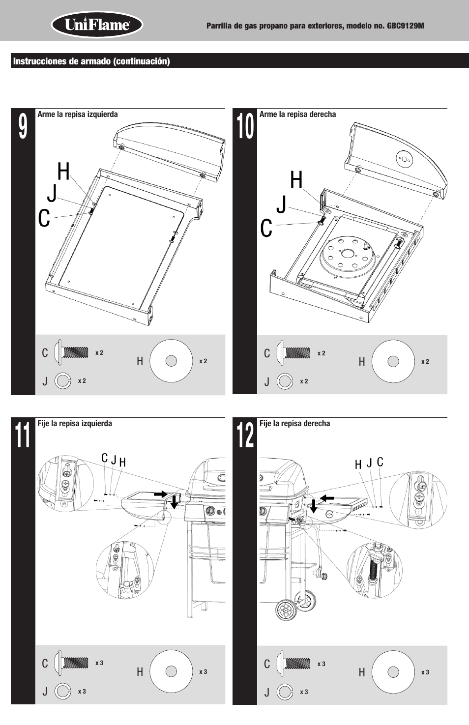 Blue Rhino GBC9129M User Manual | Page 18 / 24