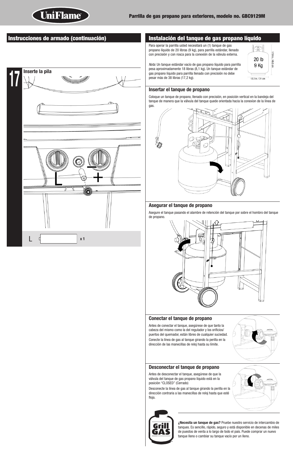 Blue Rhino GBC9129M User Manual | Page 20 / 24