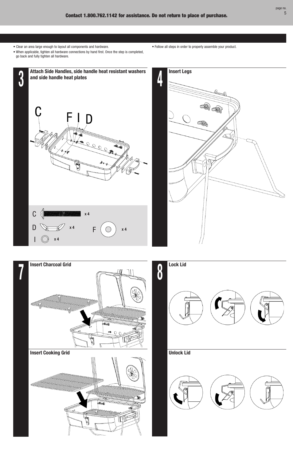 Blue Rhino CBT726M User Manual | Page 5 / 16