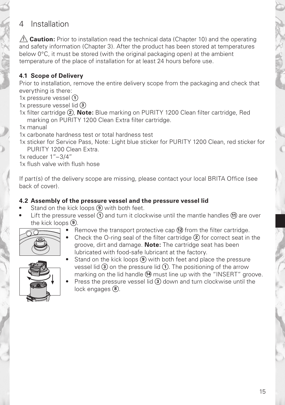 4 installation | Brita 1200 User Manual | Page 7 / 14