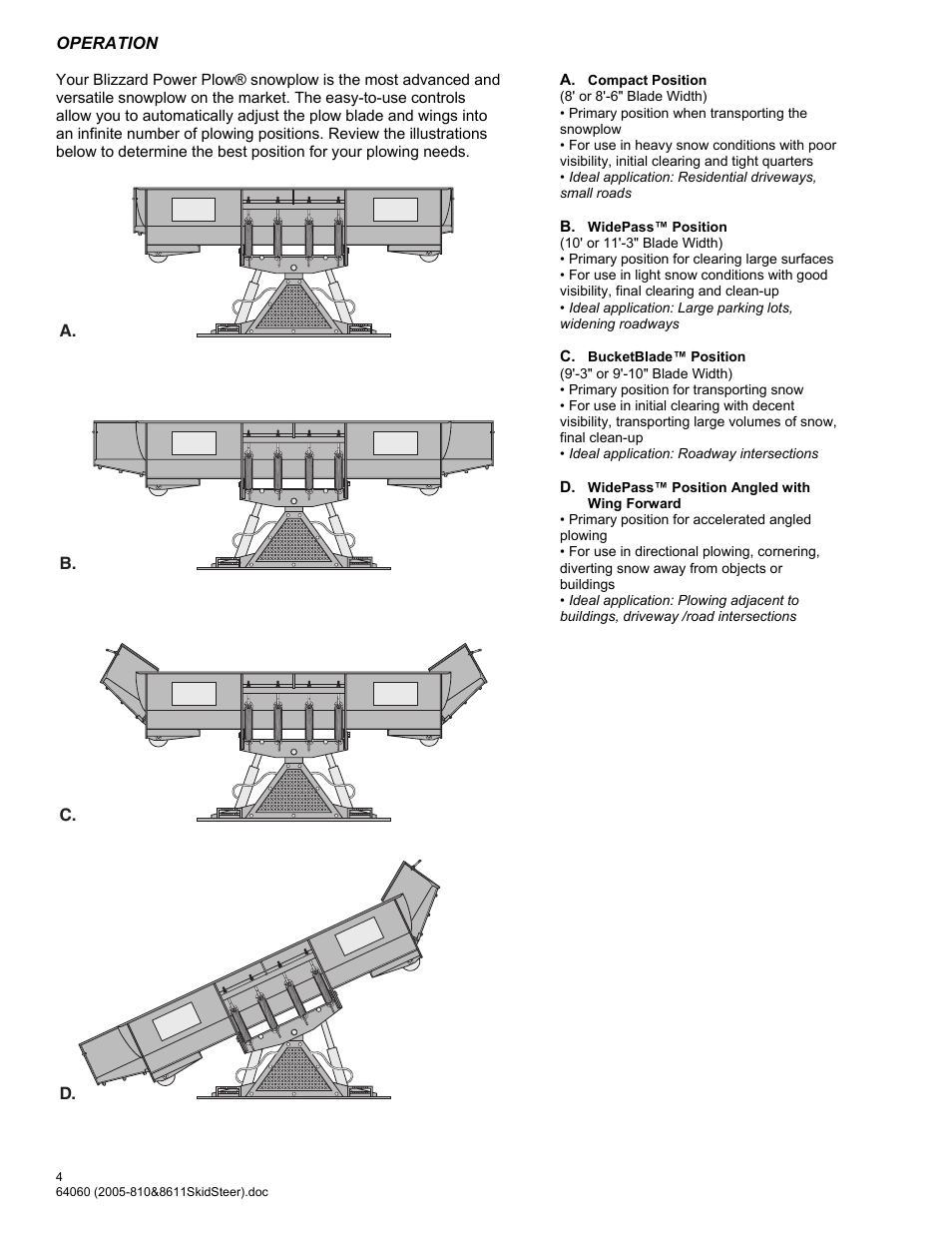 Blizzard Entertainment Blizzard Power Plow 810SS User Manual | Page 4 / 32