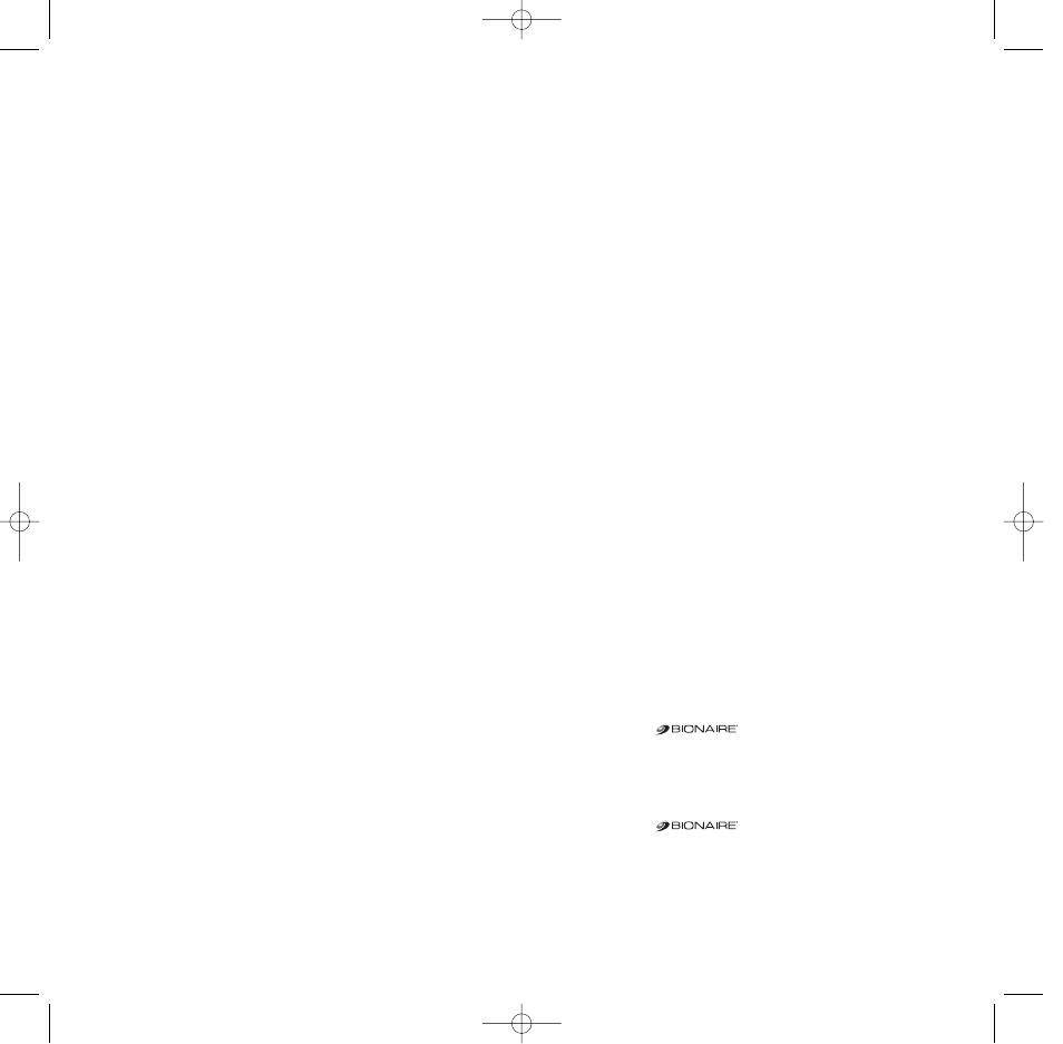 BIONAIRE BSF1731 User Manual | Page 7 / 8