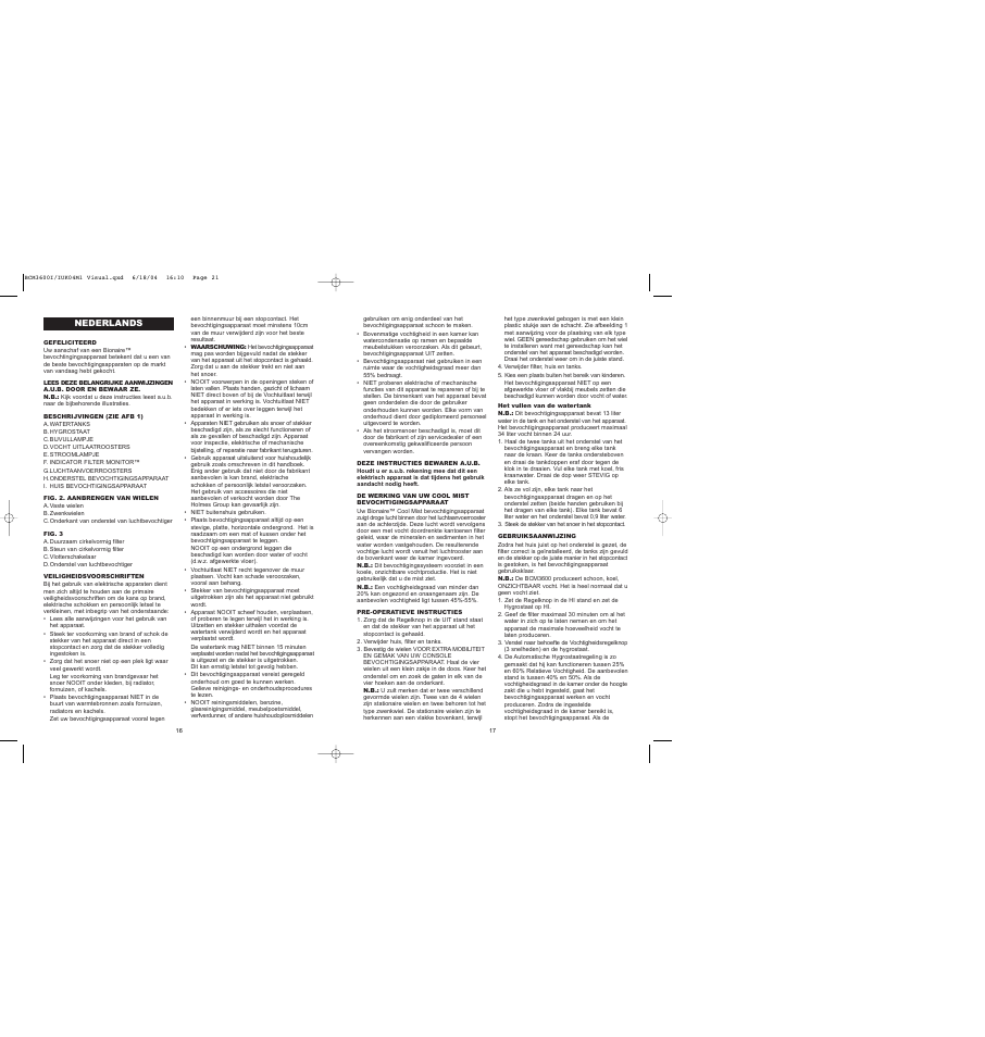 BIONAIRE BCM 3600 User Manual | Page 10 / 34