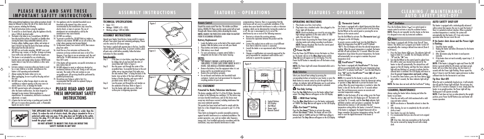 BIONAIRE BCH9212 User Manual | Page 2 / 2
