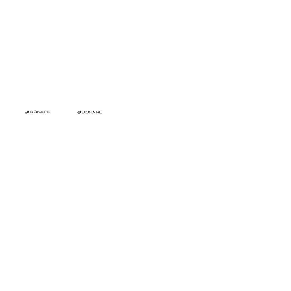 Service instructions, Warranty | BIONAIRE BCM1855 User Manual | Page 11 / 11
