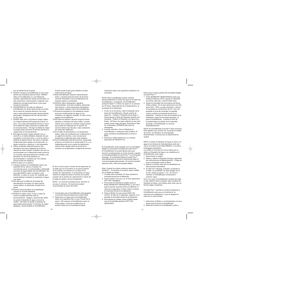 BIONAIRE BWM8305 User Manual | Page 10 / 24