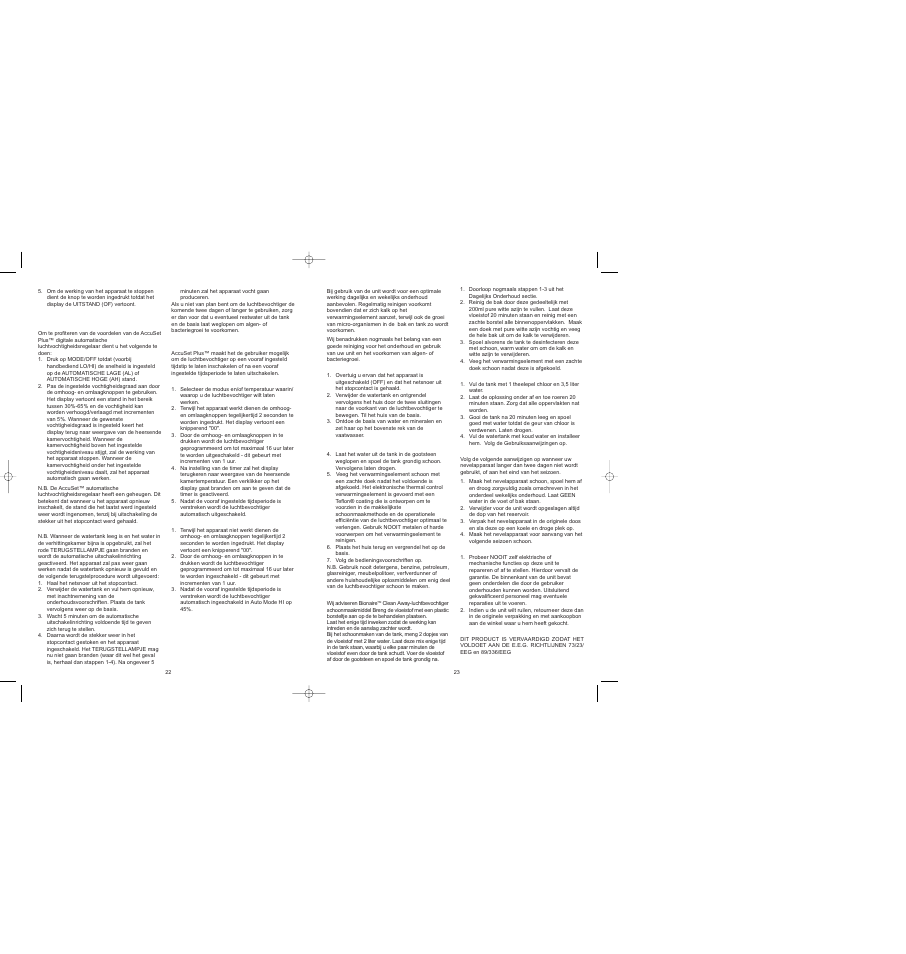 BIONAIRE BWM8305 User Manual | Page 13 / 24