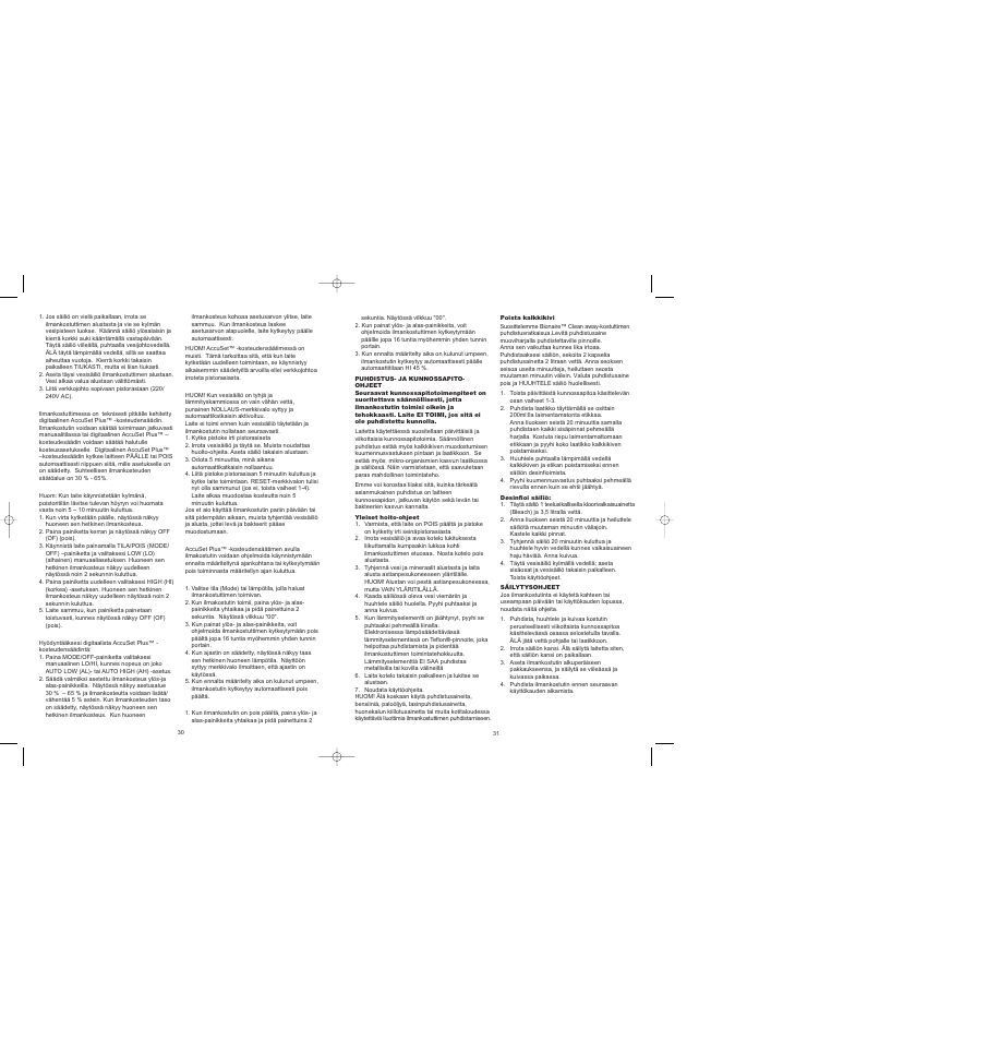 BIONAIRE BWM8305 User Manual | Page 17 / 24