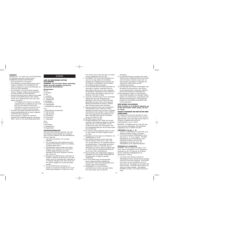 BIONAIRE BWM8305 User Manual | Page 20 / 24