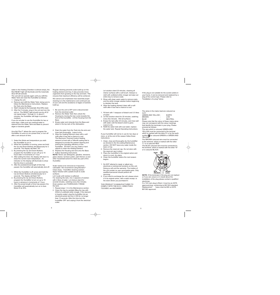 BIONAIRE BWM8305 User Manual | Page 4 / 24